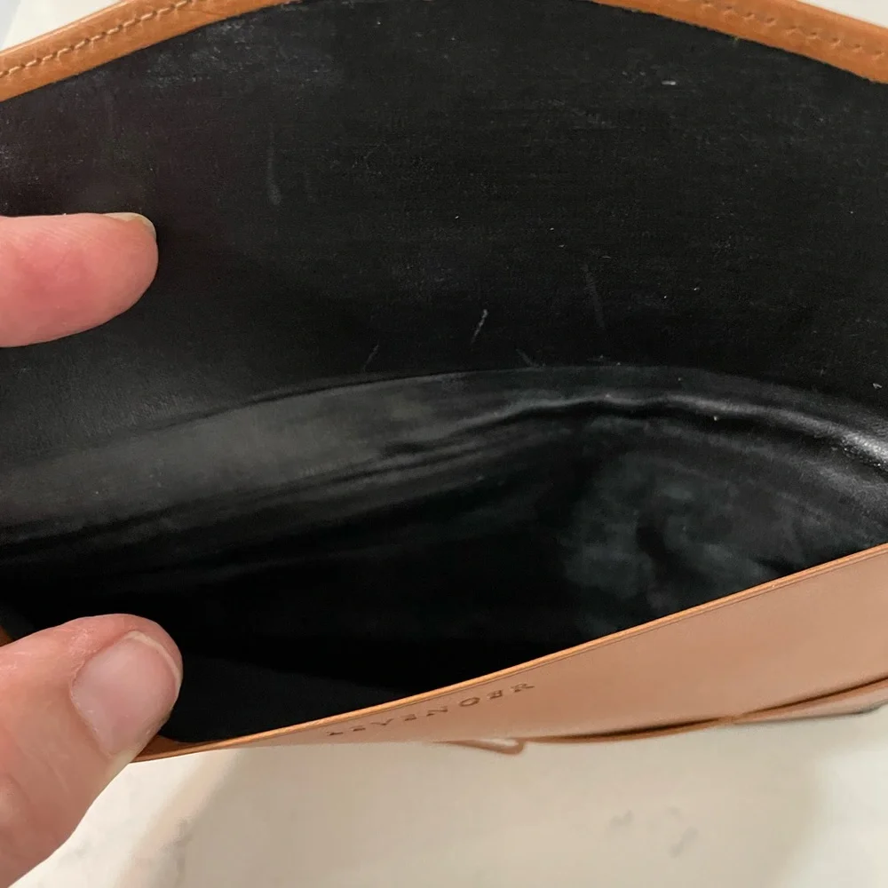 Levenger Men’s Genuine Leather Black Card money change travel wallet 6.5” x 4”